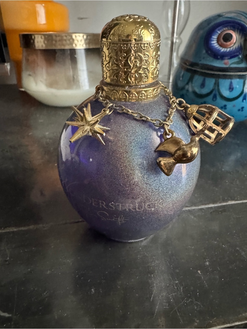 Taylor Swift Wonderstruck 3.4 oz half full perfume with gold charms